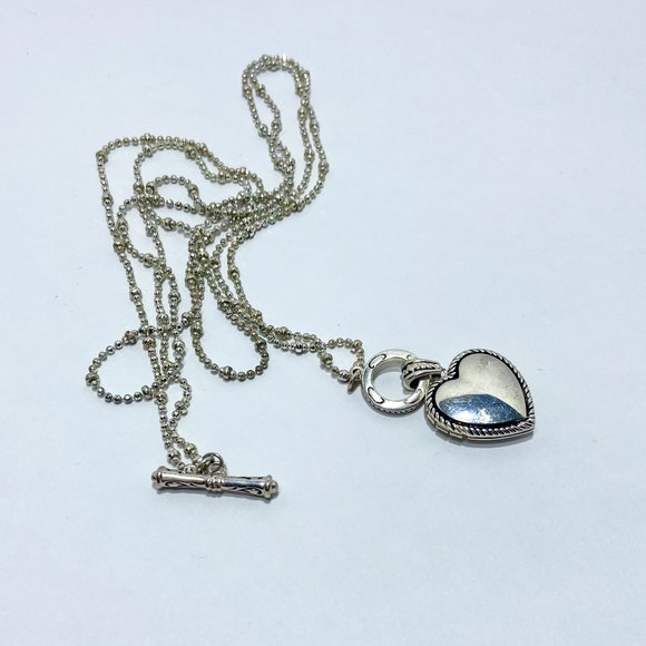 Sterling Silver Necklace With Heart Locket Pendant- "We Love Mom" Inscription - Picture 5 of 5